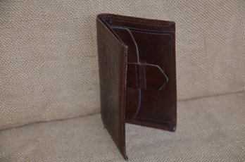 (#78) Vintage Sandalwood Cowhide Brazil Leather Mens Wallet 5x3.75