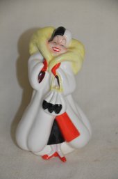 69) Vintage Disney 101 Dalmatians CRUELLA DE VIL Ceramic Porcelain Japan Figurine 7'H