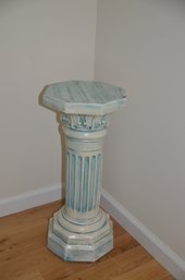 24) Plaster Grecian Column Design Plant Display Stand Pedestal 24'H