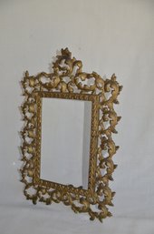 52) Large Brass Picture Frame 15'H ( Holds 8.5x6 Picture)