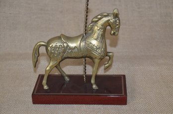 (#147) Brass Carousel Horse Figurine Statue 8'H