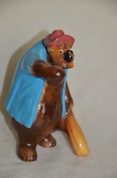71) Vintage Disney Brier Bear Pocelain Ceramic 7' ( Little Paint Peeling )