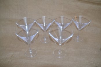 (#103) Outdoor Plasticware Martini Glasses Set Of 6