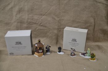 (#116) Department 56 Accessories Heritage Dickens: CHRISTMAS CAROL SPIRIT (4) And BRIXTON ROAD WATCHMAN (2)