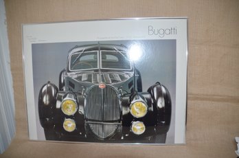 (#112) Framed BUGATTI Car Print 32x24