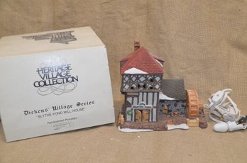 (#9) Dept. 56 BLYTHE POND MILL HOUSE Heritage Dickens Village Series In Orig. Box