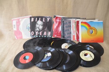 (#122) Assorted Lot Of 45's Records Approx. 40
