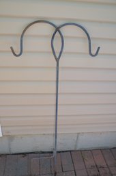 32) Garden Double Metal Shepherd Hook Pole 47'H Plant Hanger