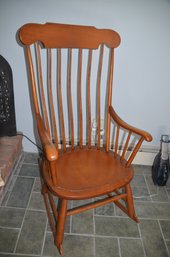 (#8) Ball Makers Furniture Co. Wood Vintage Rocking Chair