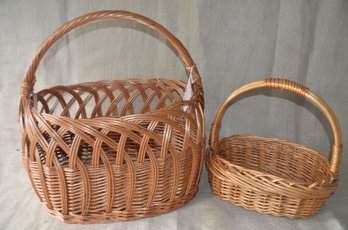 (#126) Wicker Baskets (2) 17' X 20' And 12' X 13'