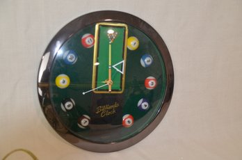 100) Battery Operated Billiard Clock 11' Round