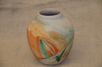(#27) Vintage Nemadji Pottery Bud Vase 6'H