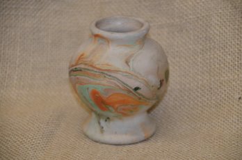 (#28) Pottery Bud Vase 3'H
