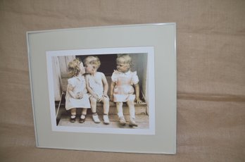 (#124) Framed Picture (no Glass) Children