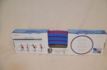 104) NEW Weighted Cardio Core Hoop With DVD Workout 3 Lbs Weighted Hoop