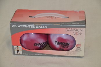 108) Danskin Now Weighted Balls Workout Guide And DVD Pair 2lb Weights NEW