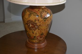 Ceramic Table Lamp With Shade 26'H