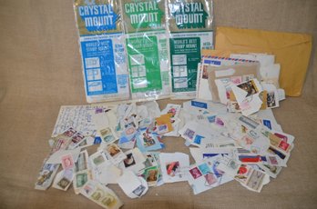 (#164) Assorted Lot Of Used Collector Stamps  Easy Mount Stamp Hinge