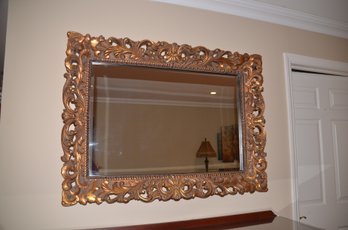 Aged Gold Copper Framed Wall Mirror