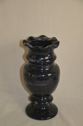 46) Marble Black Vase 9.5'H H