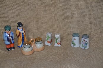(#100) Mini Japan Ceramic Salt And Pepper Shakers (4 Sets)