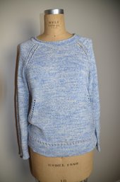 (#140BS) J. Crew Blue Pull Over Sweater Size Small