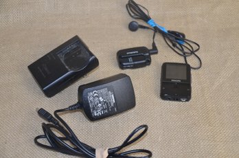 (#127) Assorted Lot Of Vintage Camera Electronic / Phillips GoGear / Canon Battery Charger  More