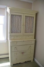 Lexington Armoire 6 Drawer And 2 Door Off White Color (add'l One On Auction)
