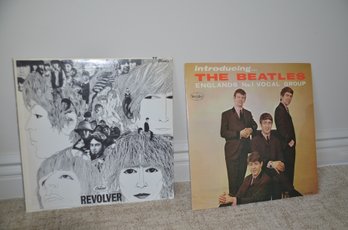 9) Record Albums Lot Of 2 Beatles Albums - Revolver - Introducing The Beatles