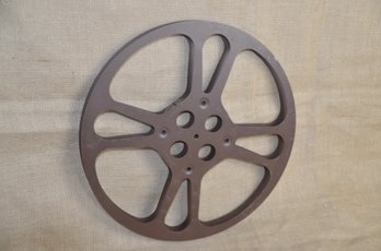 (#129) Vintage Movie Film Reel Goldberg Bros. 35mm Metal 1,600ft Capacity