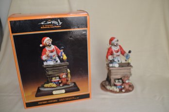 103) Signed 1988 By Emmet Kelly Clown SPIRIT OF CHRISTMAS Jr. Collection Flambro #2125/2400 With Box