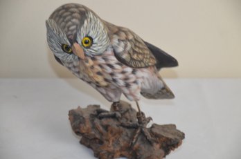 (#35) Wooden Owl Statue