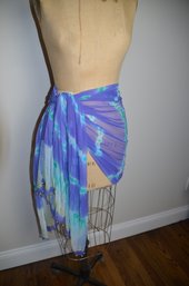 (#148BS) Multi Uses Bathing Suit Dress Wrap ~ Large Scarf