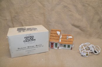(#34) Department 56 THE COTTAGE OF BOB CRATCHIT & TINY TIM Heritage Dickens Village Series In Orig. Box