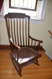 137) Vintage Windsor Rocking Chair Wood