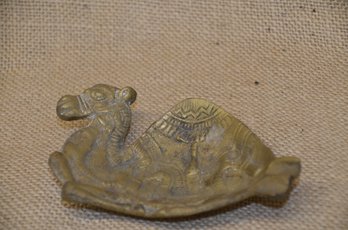 (#57) Brass Camel Decorative Ash Tray 4.5
