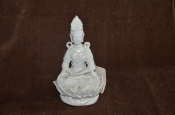 (#171) Fine Bone China Porcelain Goddess Figurine Statue 9'H