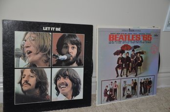 17) Record Albums Lot Of 2 - Beatles Let It Be - Beatles 65'