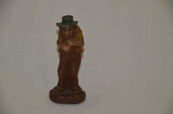 51) Vintage Piccolo PETE Wood Sculpture Bluegrass Hillbilly Figurine 4.5'H