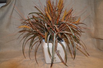 (#5) Artificial Flower Arrangement In Ceramic Planter