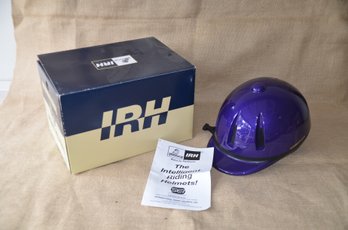 (#59) International Air Lite Purple Horse Riding Helmet NEW Size Medium