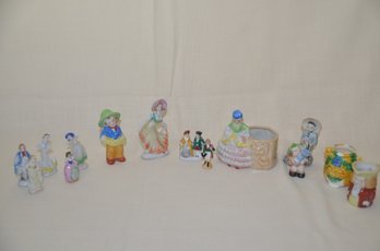 55) Lot Of 14 Trinket Figurines Some Occupied Japan