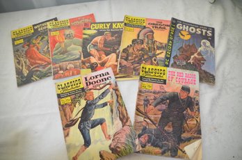 (#95) Vintage Comic Books Classics Illustrated - Dell Old Westerns ~ Ghosts ~ Wuthering Heights