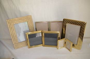 223) Assorted Picture Gold Frames 5x7, 5x5 And 2x3