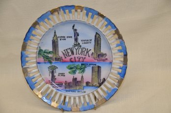 348) Vintage 8' New York City NYC Souvenir Display Plate