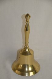 70) Large India Brass Bell 9.5'H