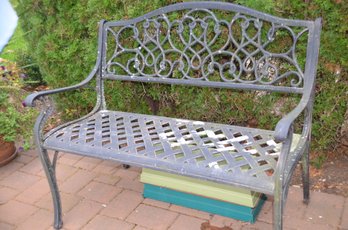 (#21) Outdoor Cast Aluminum Bench