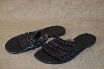 (#112DK) Capri Positano Italian Leather Sole Sandal Size 37 (7.5)