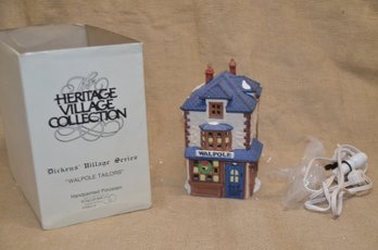 (#49) Department 56 WALPOLE TAILORS 1988 House Heritage Dickens Village Series In Orig. Box