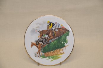 365) Horse Theme Design Hot Plate H&R Johnson 77/69 Made In England 6'